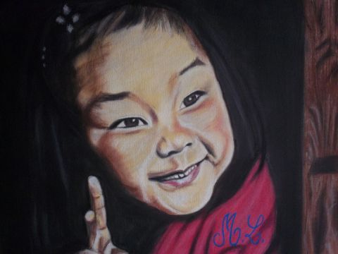 petite fille espiègle